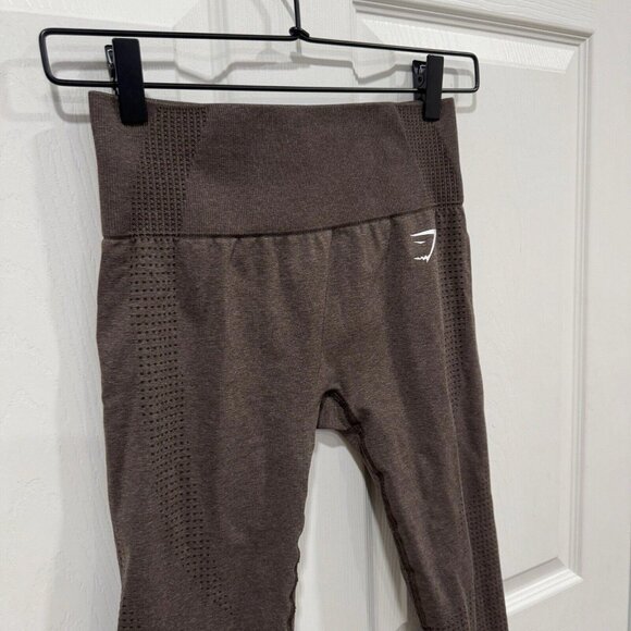 Gymshark Womens Leggings Activewear Brown Size XS ?? - Picture 3 of 8